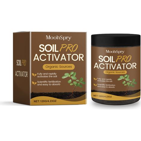 Poudre nutritive pour le sol MOONSPRY pour le jardinage domestique : favorise le développement des racines et la germination, améliore la qualité du sol et prend soin des fruits, des légumes et du jar (1/5)