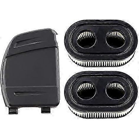 Filtres à air avec couvercle pour moteurs Briggs & Stratton 550E, 575EX, 575IS, 625EXI, 650EXI, 675EXI et 675IS. Remplace les références 594106, 798339, 798452, 593260 et 093000.