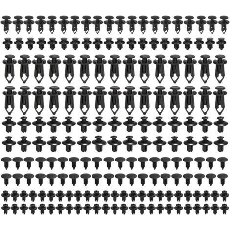 190 Stück Autoclips, Kunststoffnietclips für die Autoreparatur, Kunststoffnietbefestigungen, universelle Kunststoffnietclips für Autotürverkleidungen und Zierleisten (1/5)