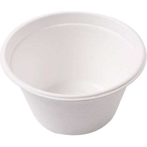50 pezzi - Ciotole 'Bionic' 360 Ml Ø 11,6 x 6,3 cm Bianco Bagassa (1/3)