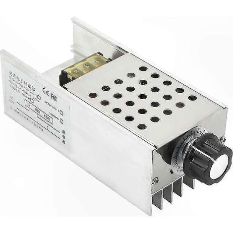 Variateur de vitesse 6000W 220V AC, régulateur SCR pour moteur et gradateur d'éclairage, contrôleur de puissance réglable (1/5)
