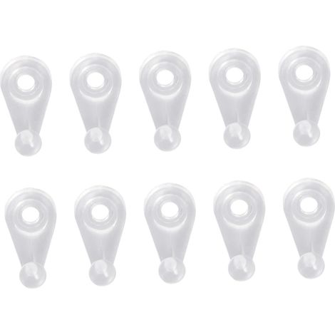 100 Clips de Fixation pour Miroir en Plastique, Support de Vitre D’armoire, Surface Lisse, Lot pour Armoire et Miroir (1/5)