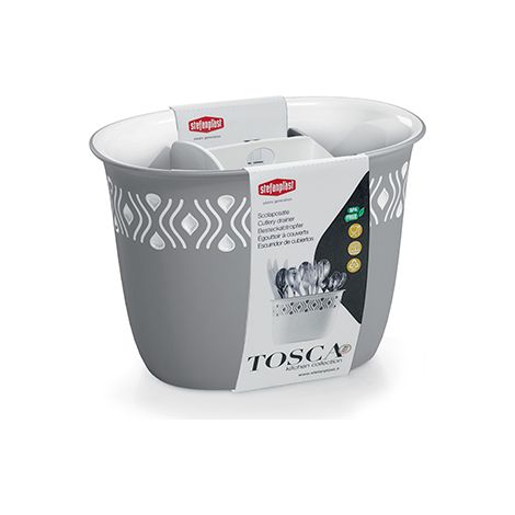 SCOLAPOSATE 'TOSCA' grigio/bianco  - STEFANPLAST