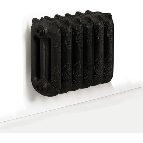 Radiateur fonte noir mural - Hauteur 410mm - Longueur 770mm - 686 watt - 8 éléments - OXF410/688FB3