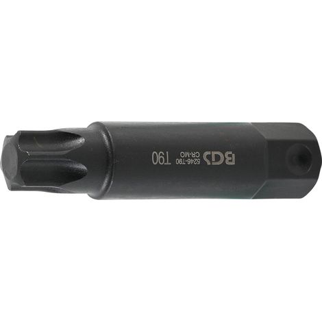 Inserto  lunghezza 100 mm  attacco esagono esterno 22 mm  profilo a T (per Torx) T90