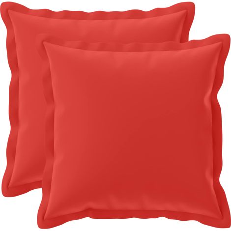 Kissenbezug 2 stk. HOUTEN Rot 40 x 40 cm Polyester vidaXL