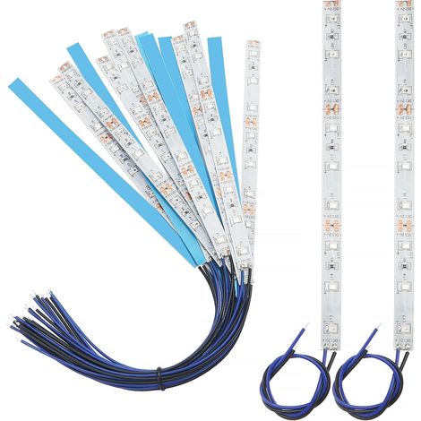 Lot de 15 bandes LED 150 mm 2335 SMD 12-18 V pour modélisme Bleu (1/5)