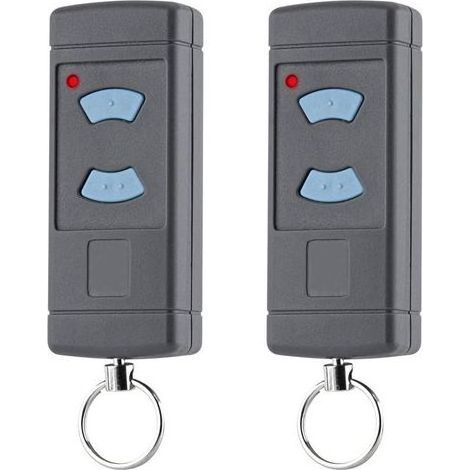 Télécommande de remplacement pour porte de garage – HSE2-868 HSM4-868 HS4-868 Émetteur portatif 868 MHz, bouton bleu, compatible avec l'ouvre-porte GARADOR Promatic (lot de 2) (1/4)