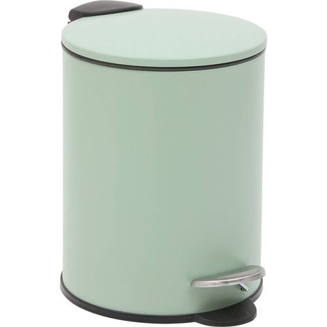 Cubo de basura colorama redondo de 2,7 l, color verde celadón - 5five (1/5)