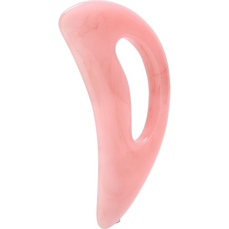 Plaque de Massage Gua Sha en Résine pour Drainage Lymphatique - Rose (1/5)