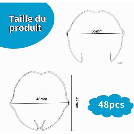 Anneaux de Fixation à Ressort de Lampe pour GU10 MR16 (1/4)