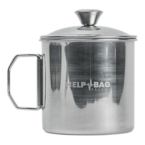 Mug en acier inoxydable Help BAG® avec couvercle (560 ml)