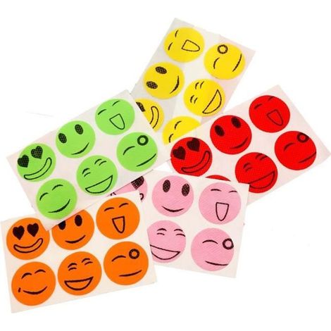 Autocollants anti-moustiques - Naturel - Lot de 120 - Couleurs aléatoires - Enfant - Haute efficacité (1/4)