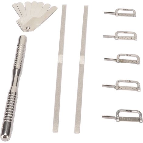 Jauges d'émail dentaire portables, kit de mesure interproximal pour polissage et soins orthodontiques professionnels. (1/5)