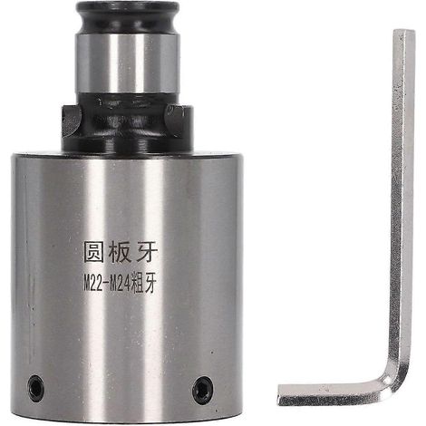 Mandrin de taraudage à matrice ronde, diamètre extérieur 31 mm, interface en acier au carbone, haute résistance à l'oxydation, pour machines-outils. Pince de taraudage à matrice ronde, filetage grossi (1/5)