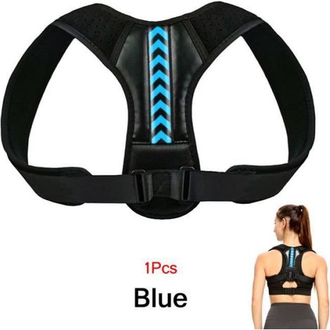 Correcteur De Posture - Sangle Réglable En Néoprène Et Coton - Pour Adulte Homme Et Femme - Taille 3XL - Poids Jusqu'à 150 Kg