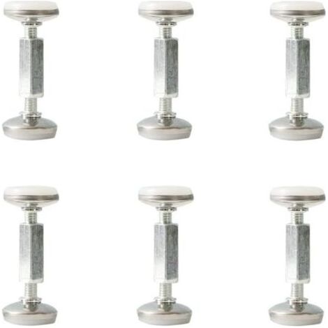6 Pcs Outil anti-secousse cadre lit réglable, Bouchons tête de lit de fixation anti-secousse filetés, Stabilisateur support télescopique anti-tremblement chevet pour lits, canapés ( Size : 75-93mm ) (1/5)
