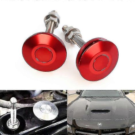 Mini verrou de capot modifié pour voiture, verrou de capot de course modifié, verrou de capot noir - (1/5)