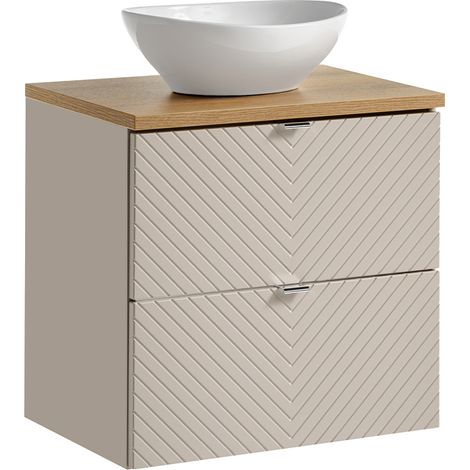 Waschtisch 60cm Manoa mit 2 Schubladen, Kaschmir