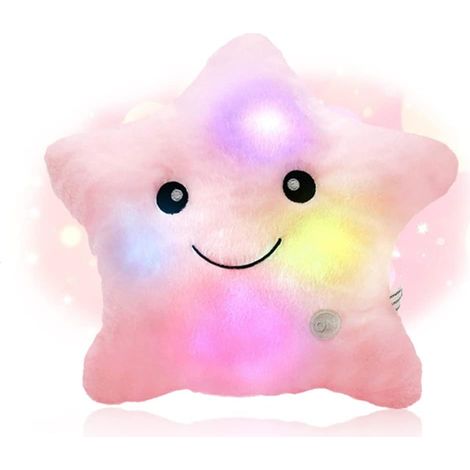 1 Coussin Étoile Lumineux LED, Peluche Douce, Couleur Changeante, Décoration Chambre Enfant (1/5)