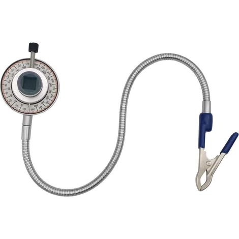 Torque Angle Meter, 1/2" Drive Wrench Angle Gauge, 420mm Flexible Clip Arm, CR V Steel (1/5)