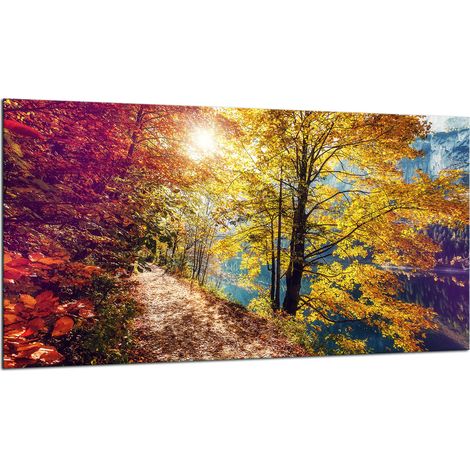 PLAQUE DE PROTECTION EN VERRE POUR POÊLE 90x52 PAYSAGE (1/5)