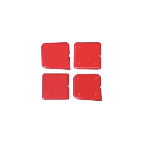 Kit 4 Pièces Outils De Calfeutrage Silicone, Lisseur Et Finition Pour Joints Étanches, Accessoires De Pose Rouge (1/4)
