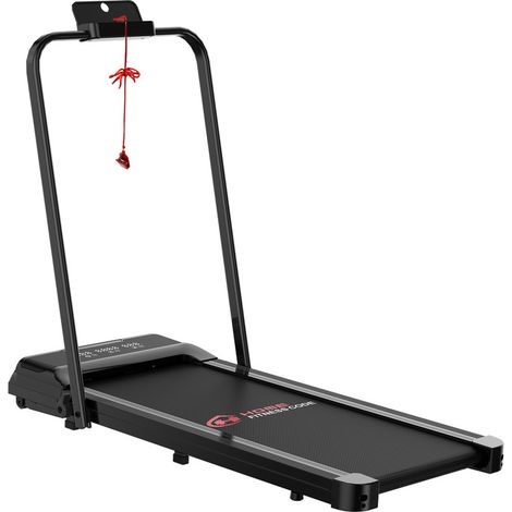 Rattantree - Tapis de course électrique pliable - Vitesse max 10 km/h - Moteur 2,5 HP - Écran LED- Silencieux 35 dB -Surface de course 100 x 40 cm - Max: 120 kg - Noir (1/5)
