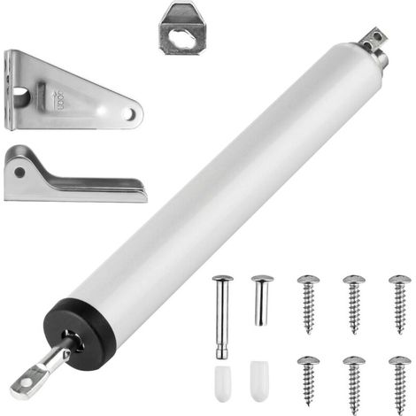 Ferme-porte pneumatique robuste pour porte moustiquaire ou porte tempête — 1 kit de fermeture pour porte moustiquaire avec support pneumatique