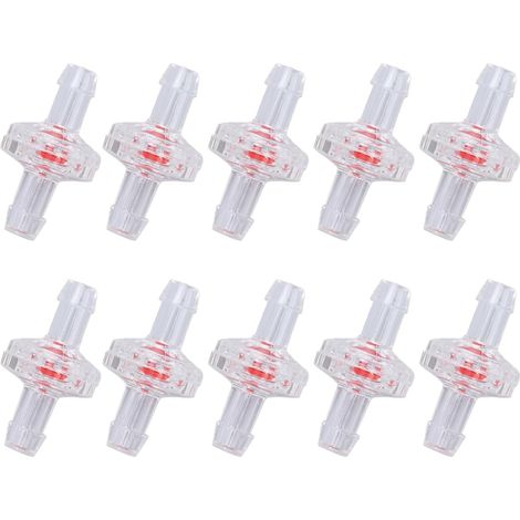 Lot de 10 Clapets 5 mm Clapet Anti Retour en PP Anti-retour en Plastique pour Eau, Carburant, Gaz, Liquide (1/5)