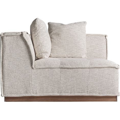 Module d'angle canapé contemporain beige - beige et marron (1/5)