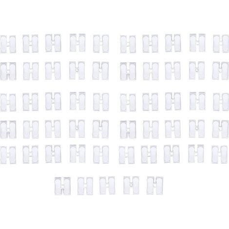 Bloc de jonction à encliquetage rapide 2 broches 55 pièces, borne à ressort ignifuge pour câblage 250V 2A (1/5)
