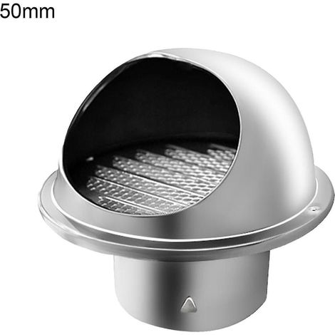 Grille d'aération murale antirouille 50-200 mm, fixation par boucle, résistante à la pluie, polie et épaisse, pour l'extérieur, Mengxi-50mm- (1/3)