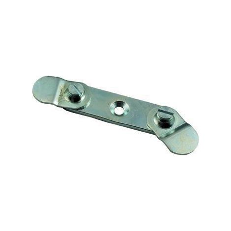 Piastrine Per Profili Balcone Ferro Nichelato Gigante Cf.100Pz