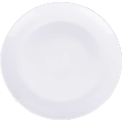 PIATTO PIANO OPALE BIANCO TONDO D26,5CM (1/2)