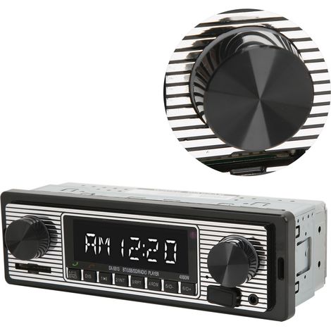 Autoradio multimédia avec lecteur audio, sortie audio 92 dB, 4 ohms, 150-20 000 Hz et télécommande universelle. (1/5)