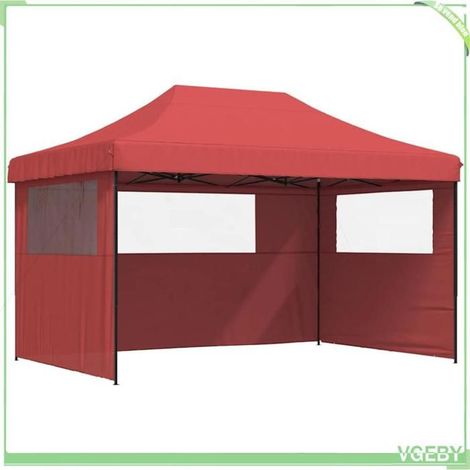 Tente de réception pliable - FAFEICY - 4004971 - 3 parois avec fenêtres - Toit Oxford PVC - Cadre acier (1/5)