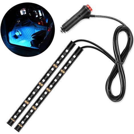 Bandes lumineuses LED pour voitures avec port USB, éclairage d'ambiance décoratif au sol, pièce détachée pour voiture (1/5)