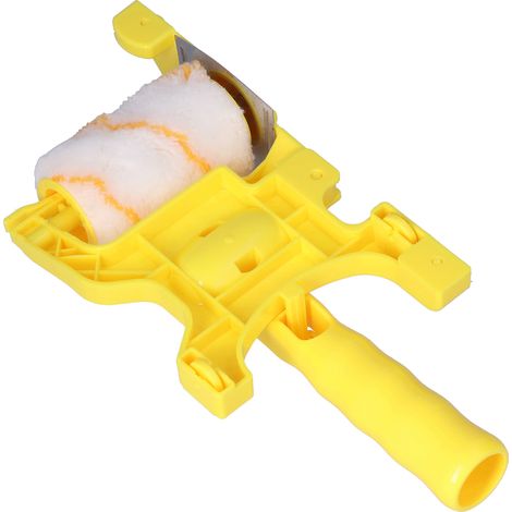 Lot de 2 brosses à rechampir pour peinture, rouleau multifonction manuel pour murs et plafonds, outil de finition sans traces (1/5)