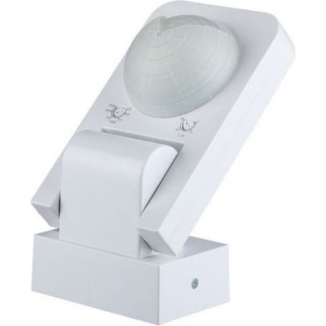 Détecteur de Mouvement Infrarouge Orientable IP65 Blanc - SILAMP (1/2)