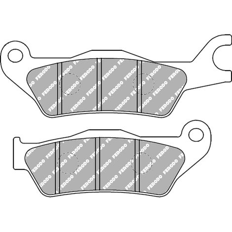 Plaquette de frein Semi-Métal Eco-Friction Route - R90
