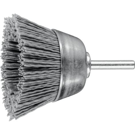 PFERD Topfbürste ungezopft TBU Ø60mm Schaft-Ø6 mm SiC-Filament-Ø0,90 Korn 180 (1/5)