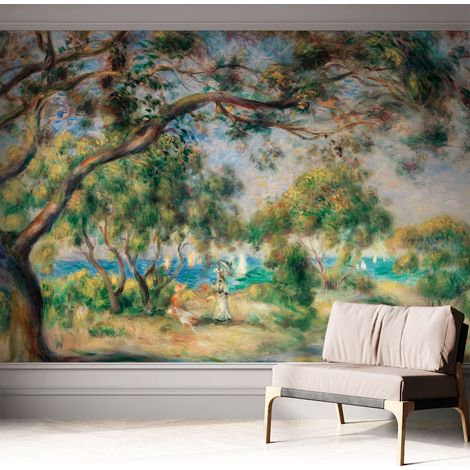Fototapete Selbstklebend - Büro Wandgestaltung - Wanddekoration Wohnzimmer Küstenlandschaft 312x219 cm (1/5)