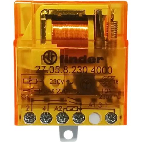 Relè ad impulsi 4 sequenze 2NO 10A 230V AC morsetti a vite - 27.05.8.230.4000
