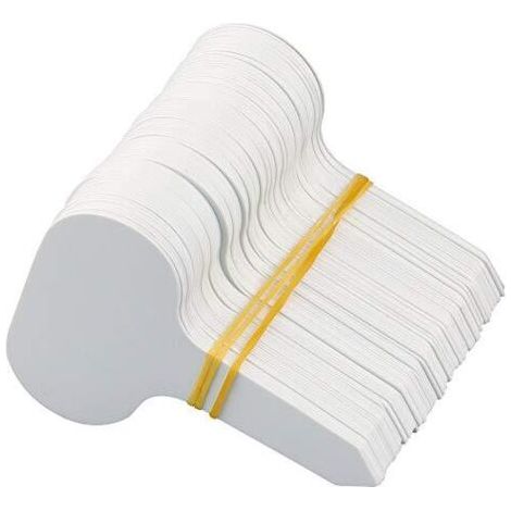 100 Pièces Etiquette Pour Plante, 5X7CM Etiquettes Jardin Exterieur,Etiquettes Semis Réutilisable,Etiquette Plantation Potager-Blanc (1/4)
