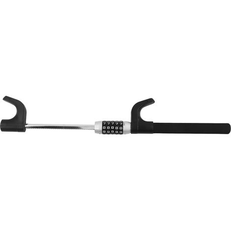 Antivol de volant de voiture, robuste, rétractable, haute résistance, code à 5 chiffres, pour camions et fourgonnettes (1/5)