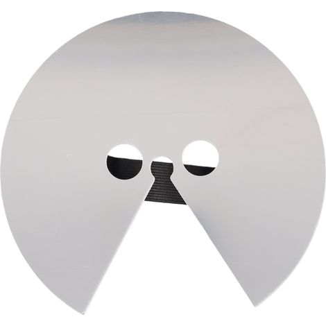 Masque de visage miroir réfléchissant acrylique accessoire selfie pour photos amusantes, fêtes, photobooths, vidéos créatives porté sur la tête (1/5)