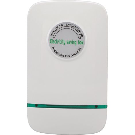 Boîtier d'économie d'énergie blanc écologique en ABS ignifugé, 28 000 W (charge réelle), pour la maison ou le bureau, prise UE 90-250 V. (1/5)