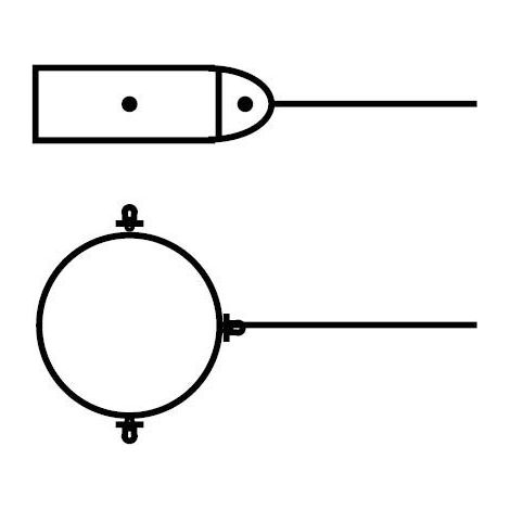Vaillant Fascette di fissaggio 160 mm con viti e tasselli (5 pz.), 0020106381