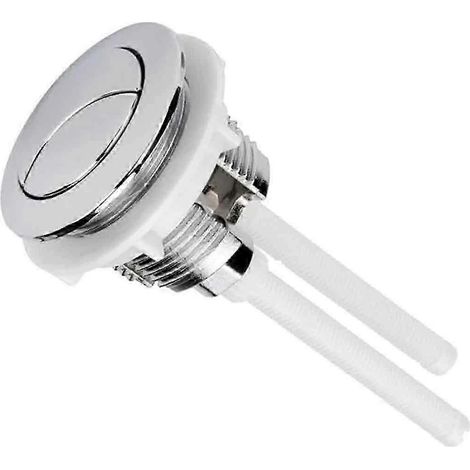 Réservoir de toilette universel à double chasse d'eau de remplacement 38 mm avec bouton-poussoir, économie d'eau (1/5)